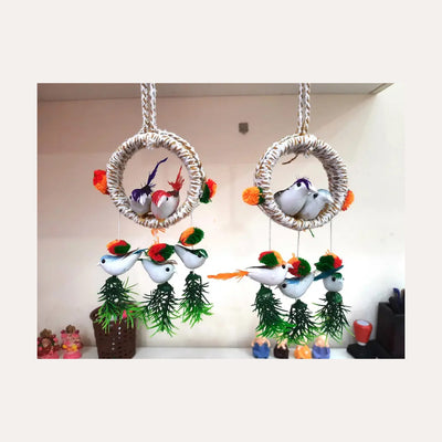 Home & Office Decoration Artificial hanging Birds Set Of 2