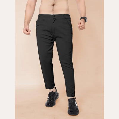 Men Regular Fit Multicolor Polycotton Trousers